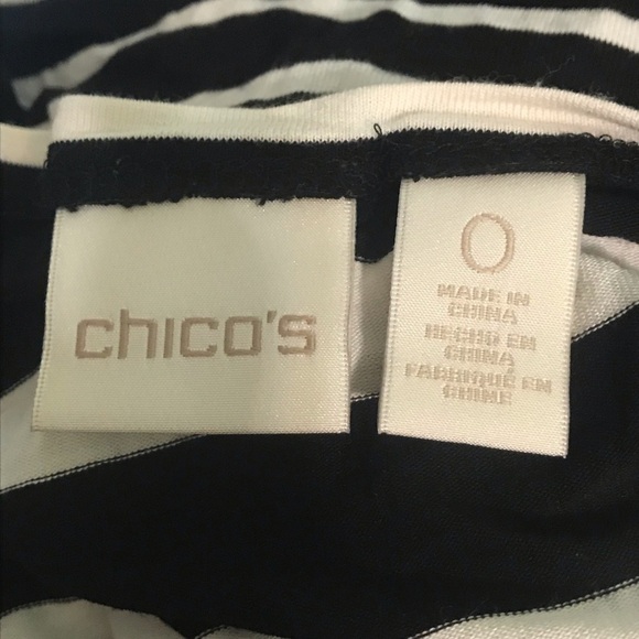 Chico's 0 Small Stripe Top - Picture 4 of 8